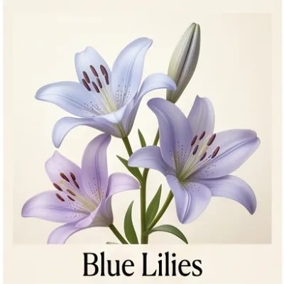 Blue Lilies